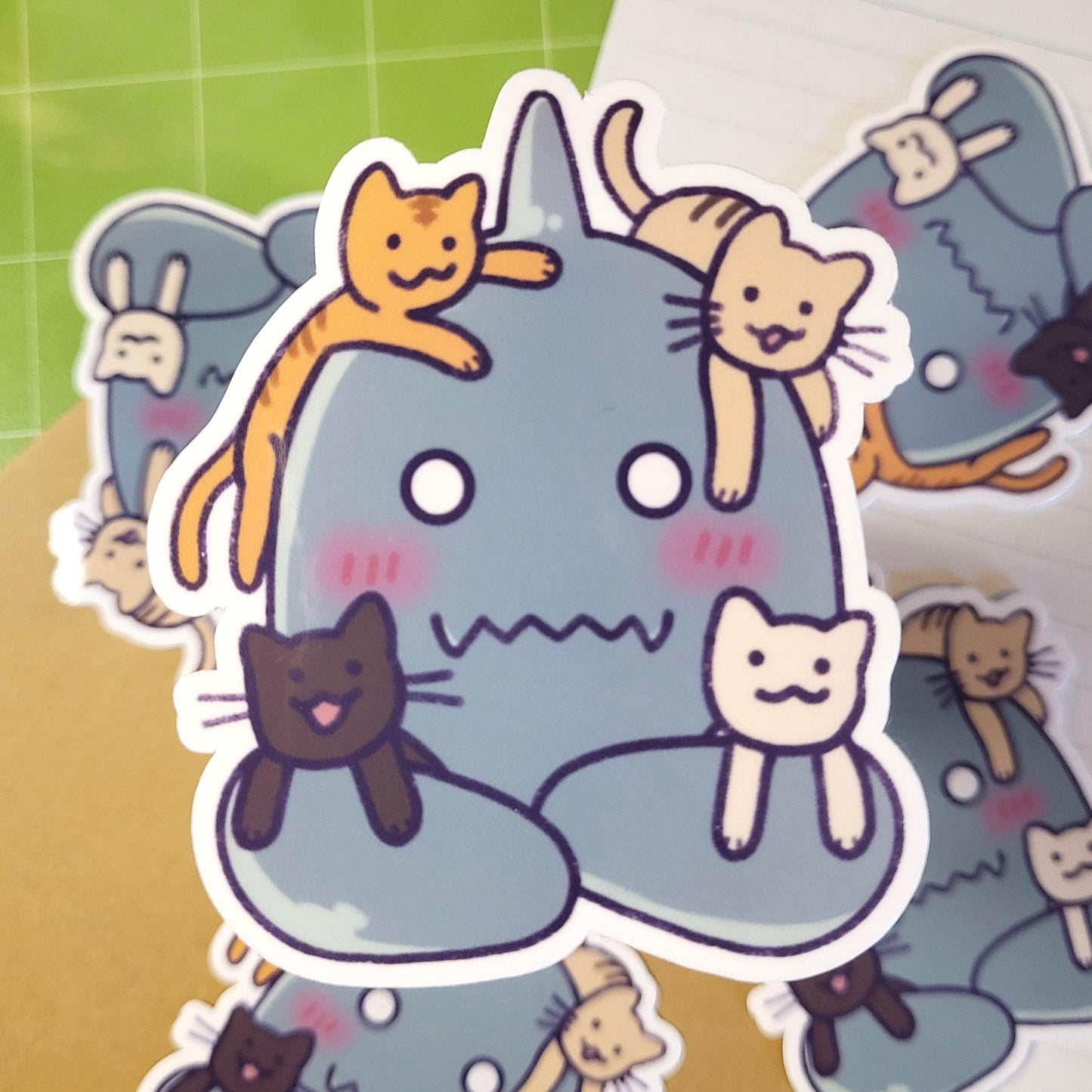 Metal Alchemist with cats sticker || 2.75" sticker