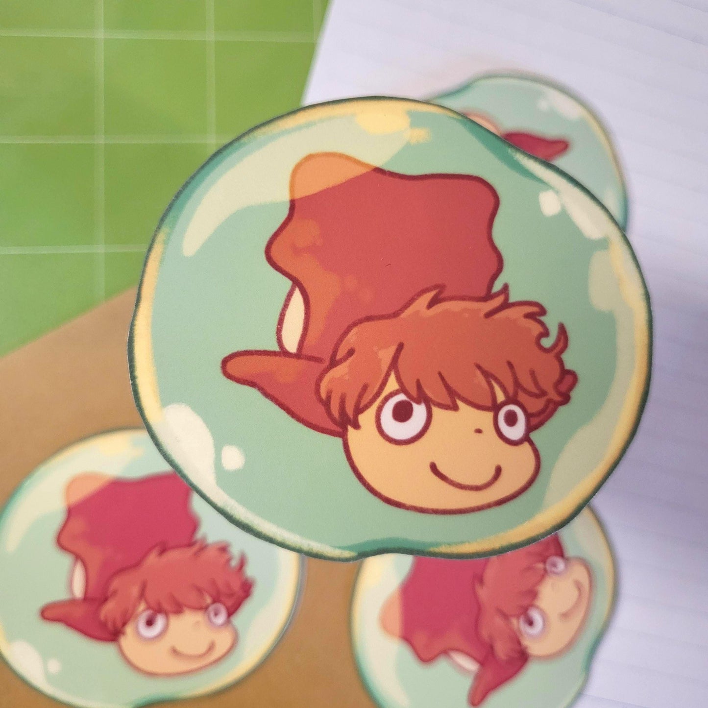 Fish girl anime studio sticker || 2.75" sticker