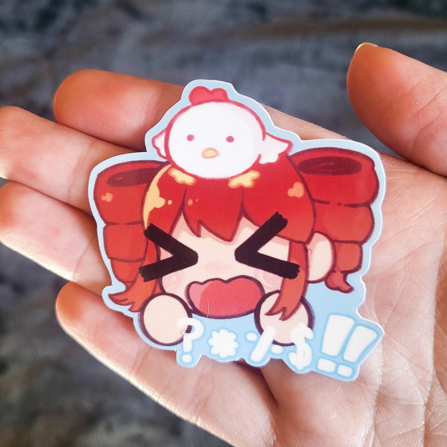 Birdbrain Teto vocaloid sticker || 2.5" sticker