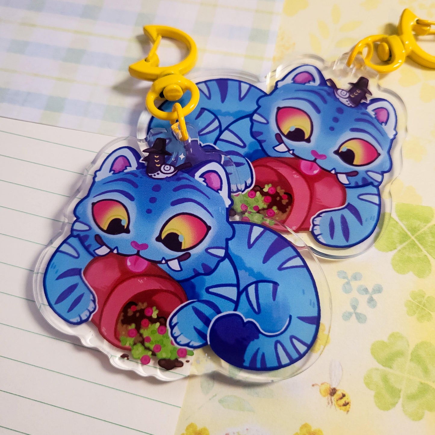Kpop Derpy Tiger keychain || 2.5" acrylic keychain