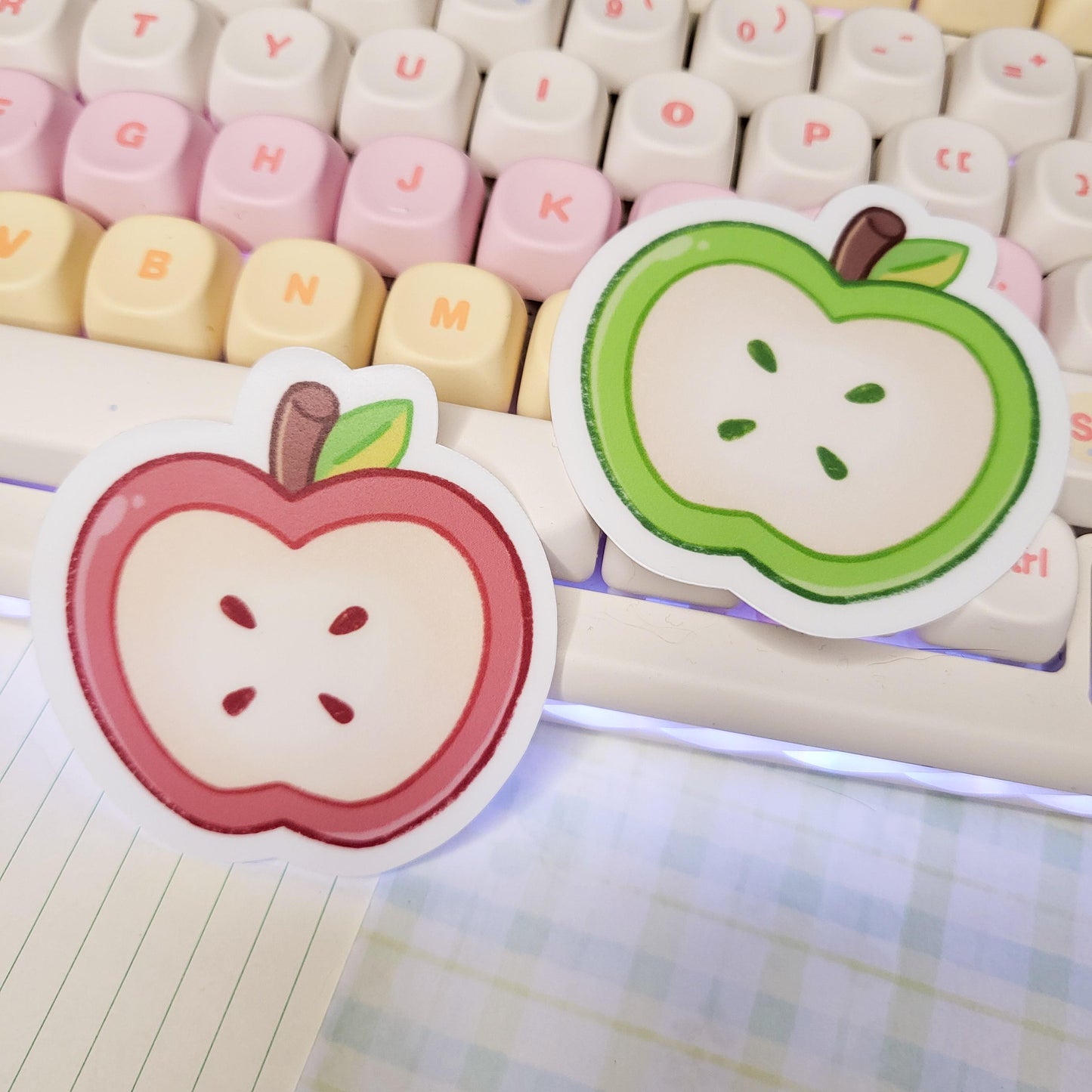 Cute apple stickers || 2.5" sticker