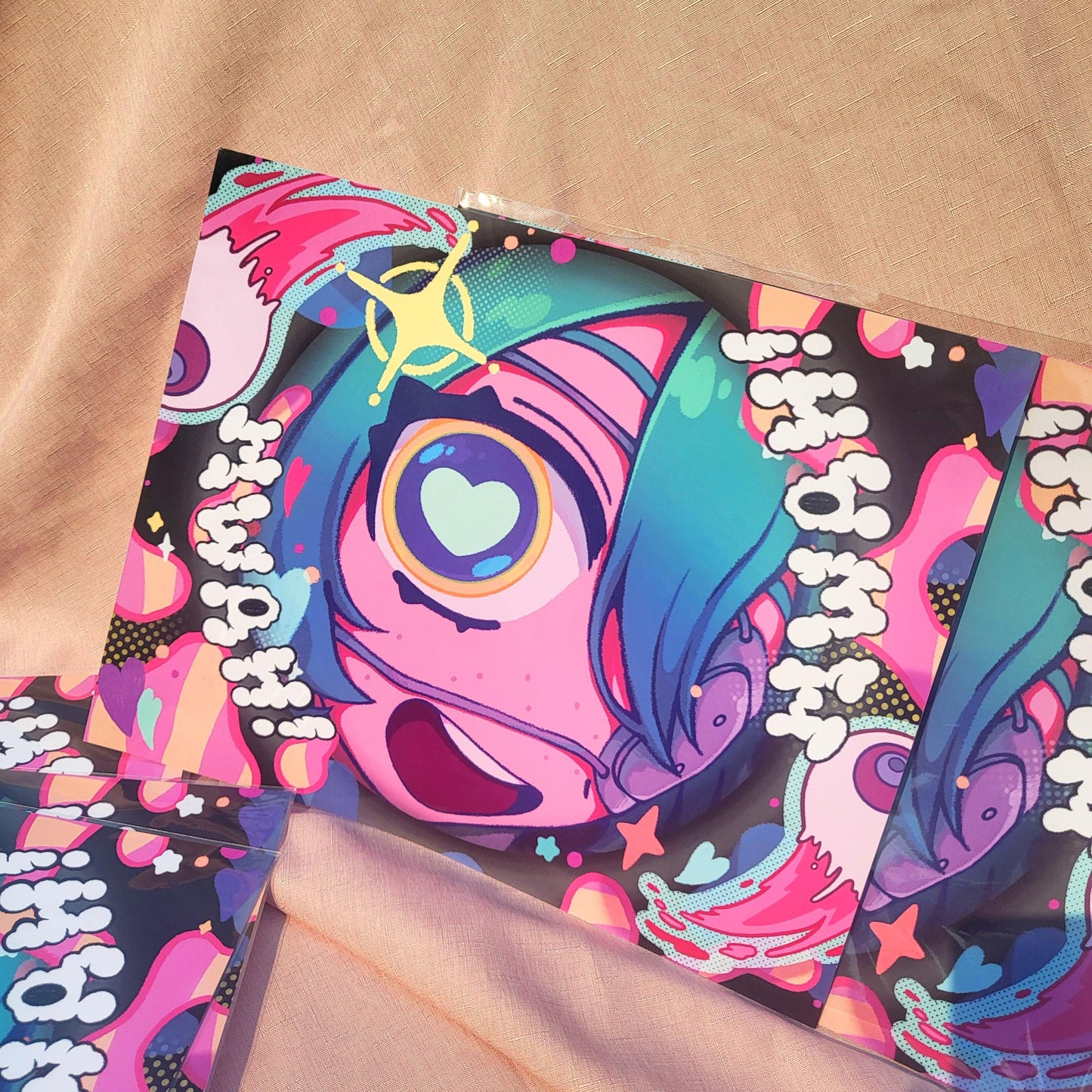 Monitoring Miku vocaloid print! || 11x14" or 7x9" vocaloid art print