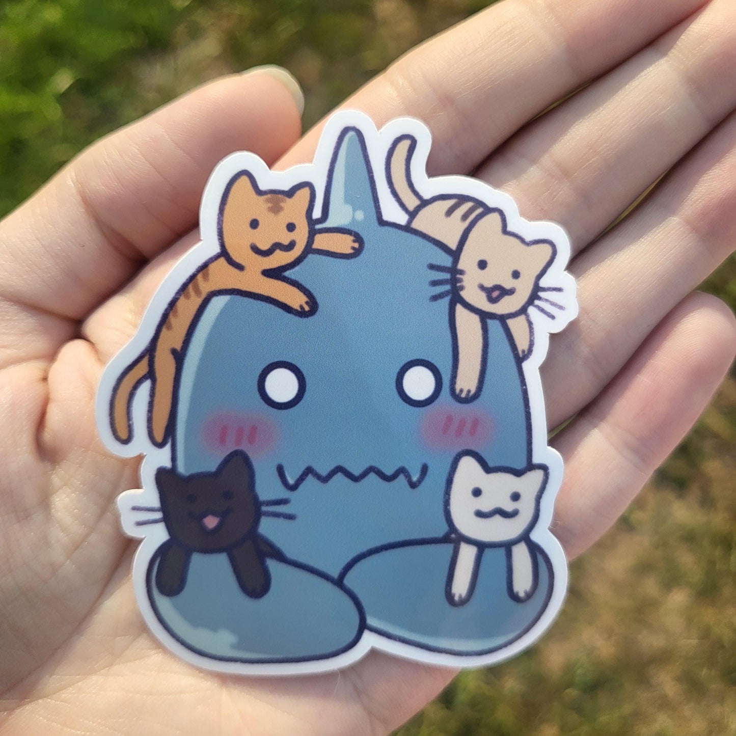 Metal Alchemist with cats sticker || 2.75" sticker