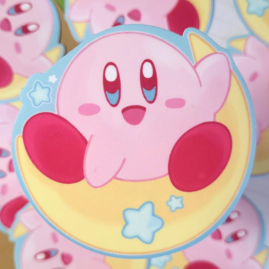 Pink poyo moon and stars sticker || 2.5" sticker