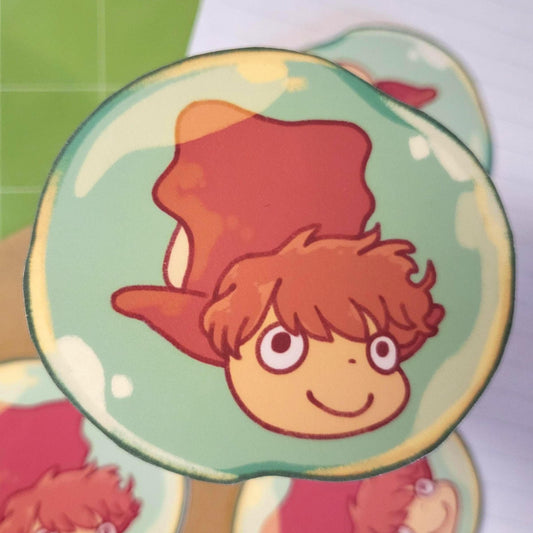 Fish girl anime studio sticker || 2.75" sticker