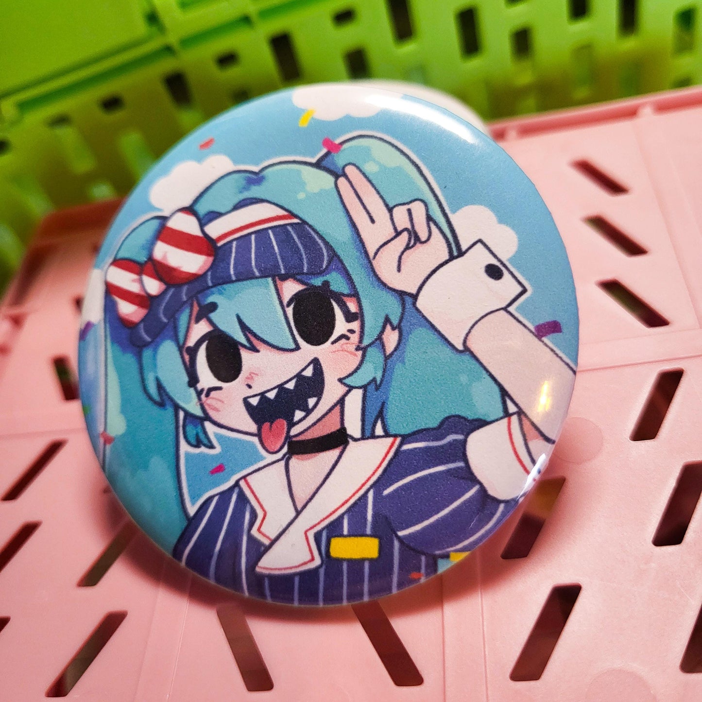 Mesmerizer Miku vocaloid button || 2.25" pinback button badge