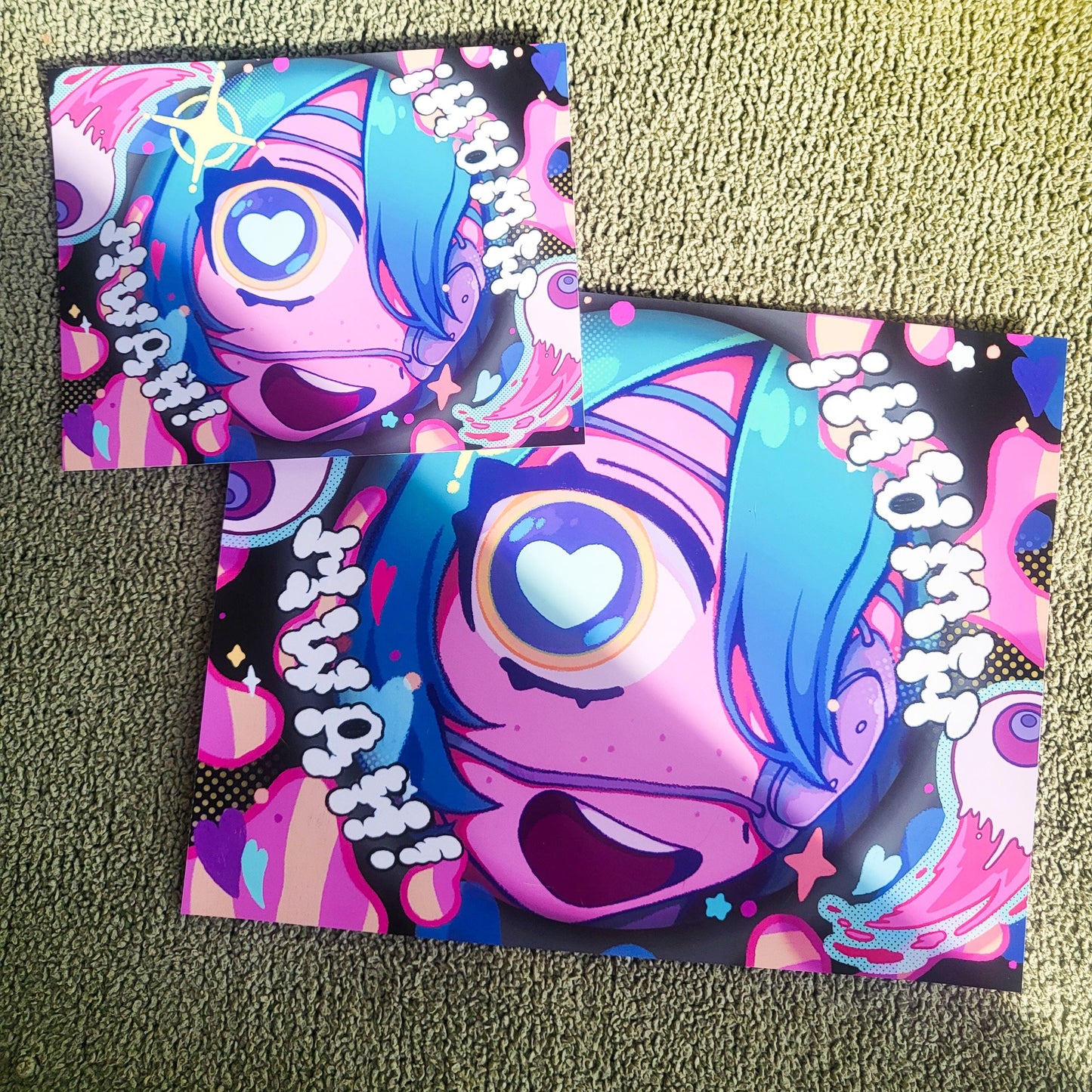 Monitoring Miku vocaloid print! || 11x14" or 7x9" vocaloid art print