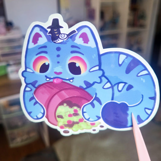 Kpop Derpy Tiger sticker || 2.5" sticker