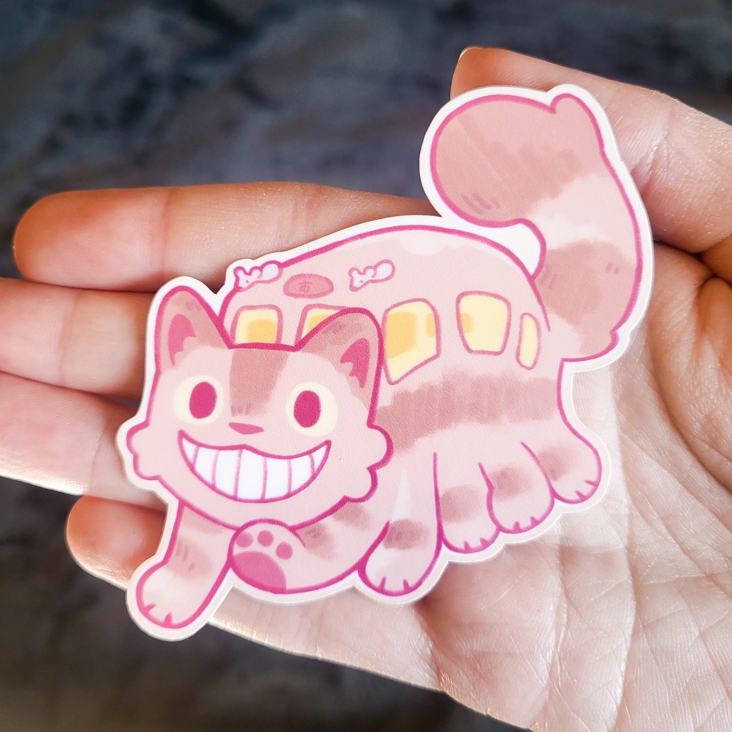 Cozy cat bus anime studio sticker || 2.5" sticker