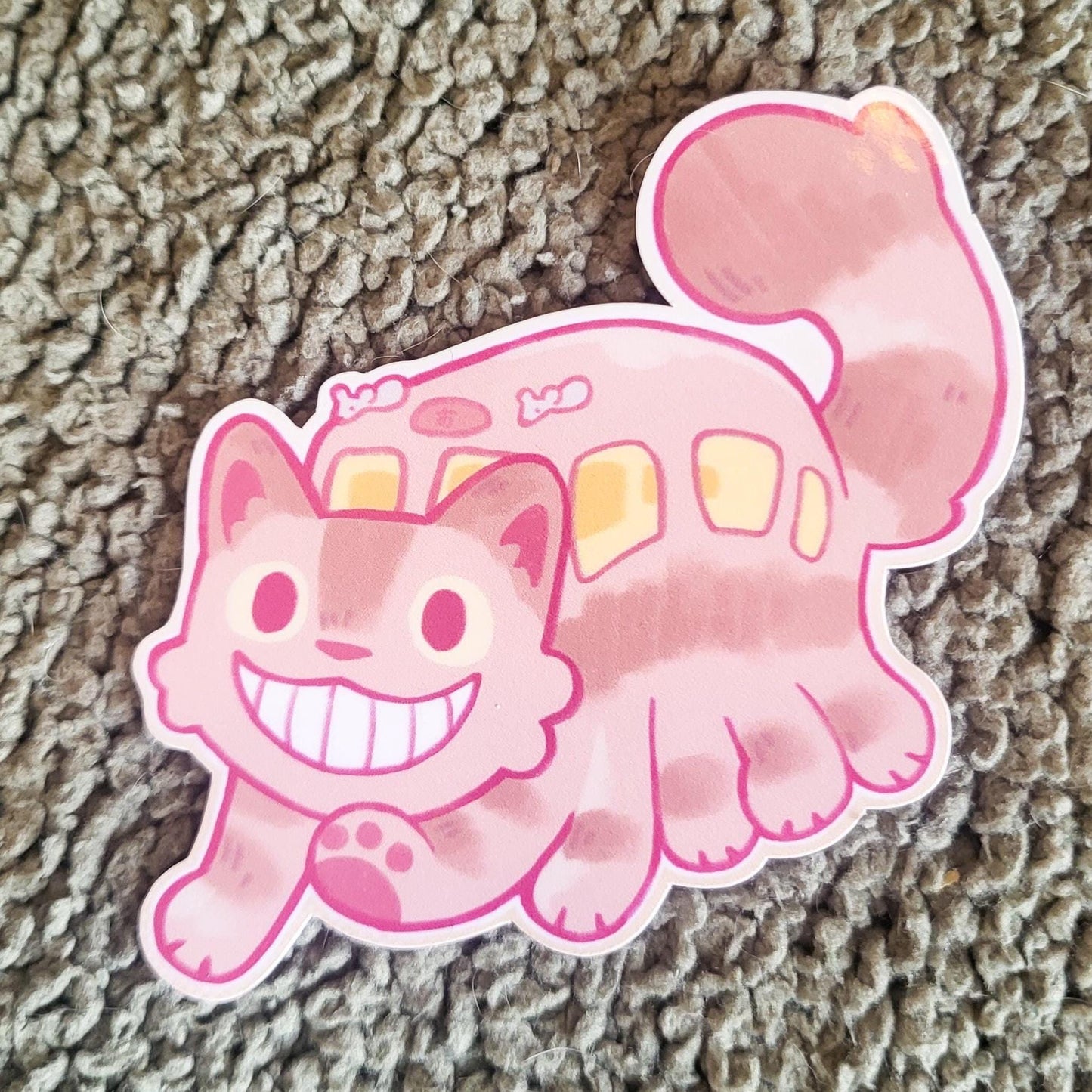Cozy cat bus anime studio sticker || 2.5" sticker