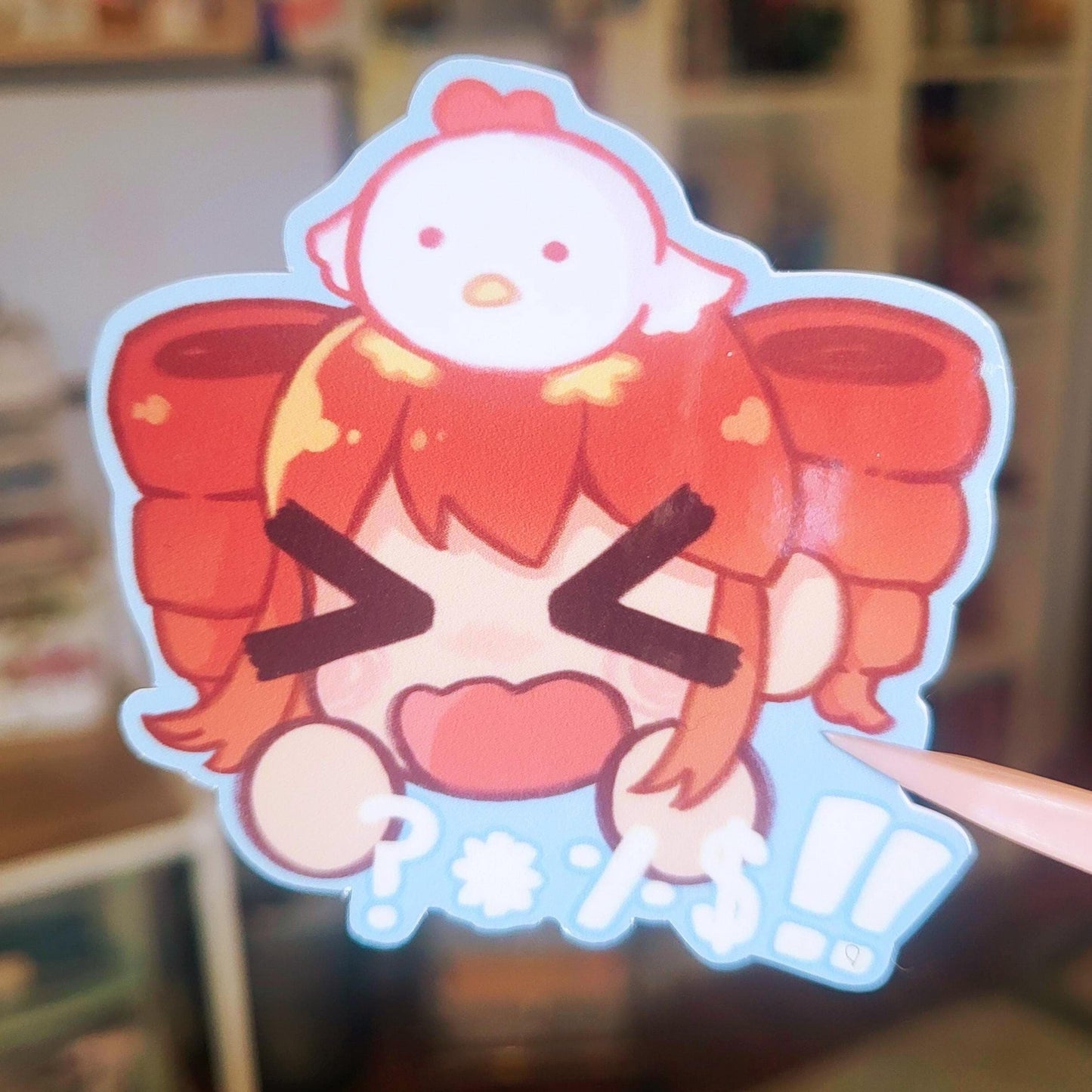 Birdbrain Teto vocaloid sticker || 2.5" sticker