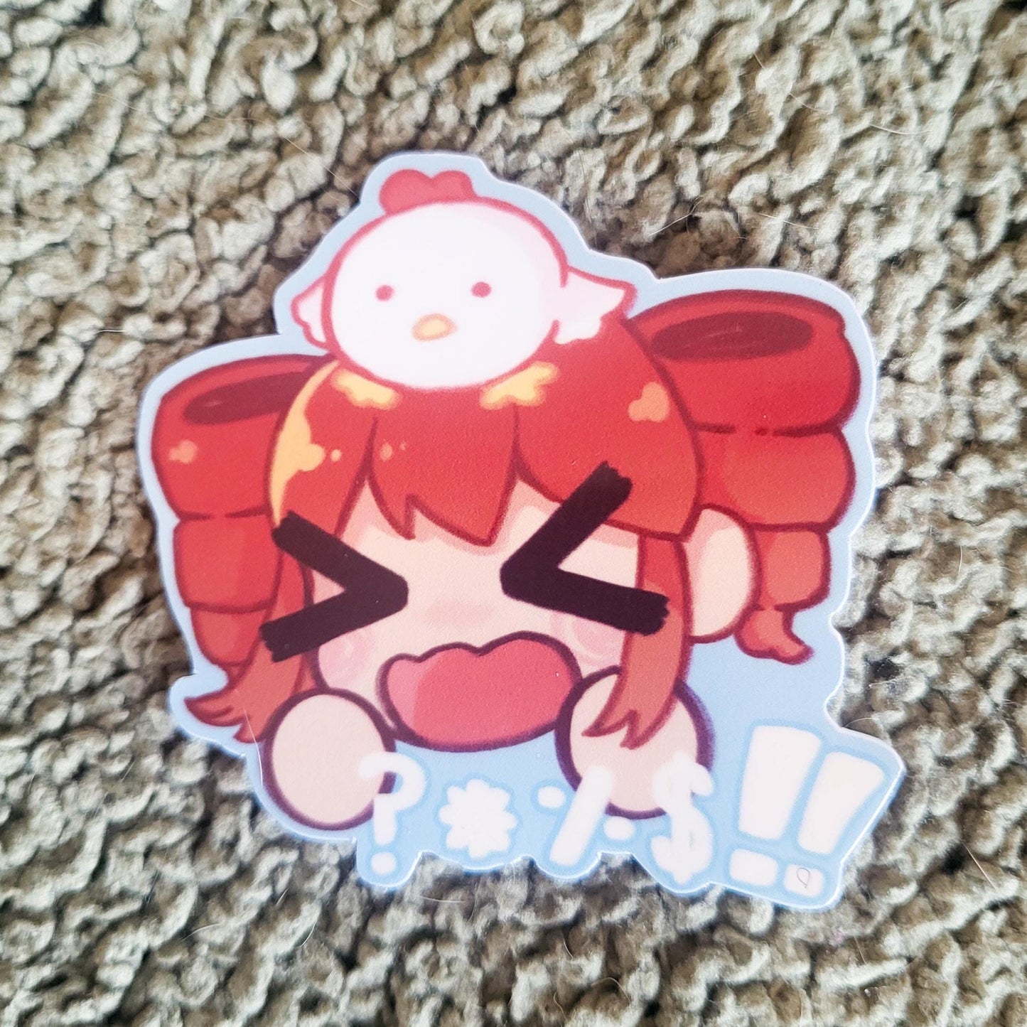 Birdbrain Teto vocaloid sticker || 2.5" sticker