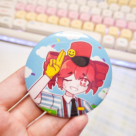 Birdbrain vocaloid Teto button || 2.25" pinback button badge