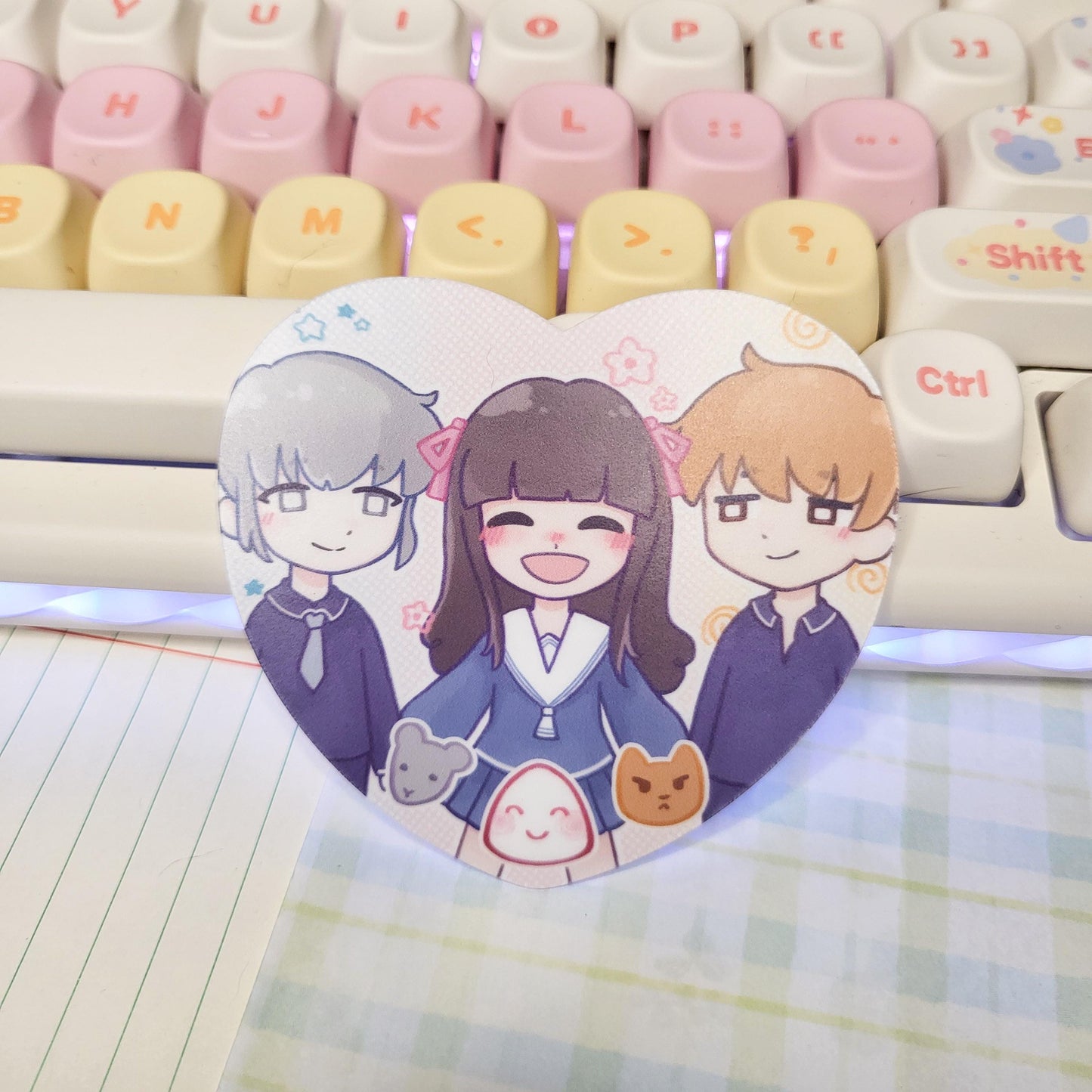 Fruits Basket kyo tohru yuki sticker || 2.5" cute anime sticker