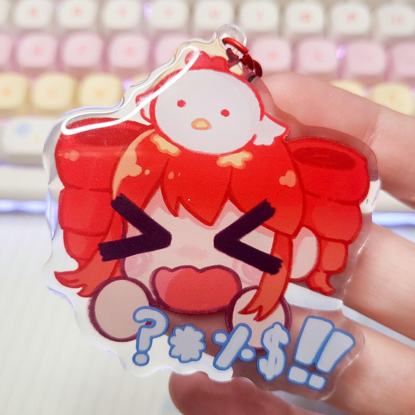 Birdbrain Teto vocaloid keychain || 2.5" acrylic keychain teto kasane