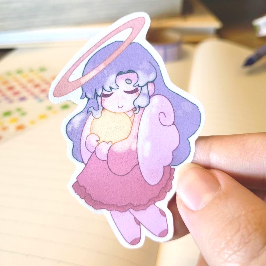 Angel's warmth sticker || 2.5" angel cute cartoon sticker