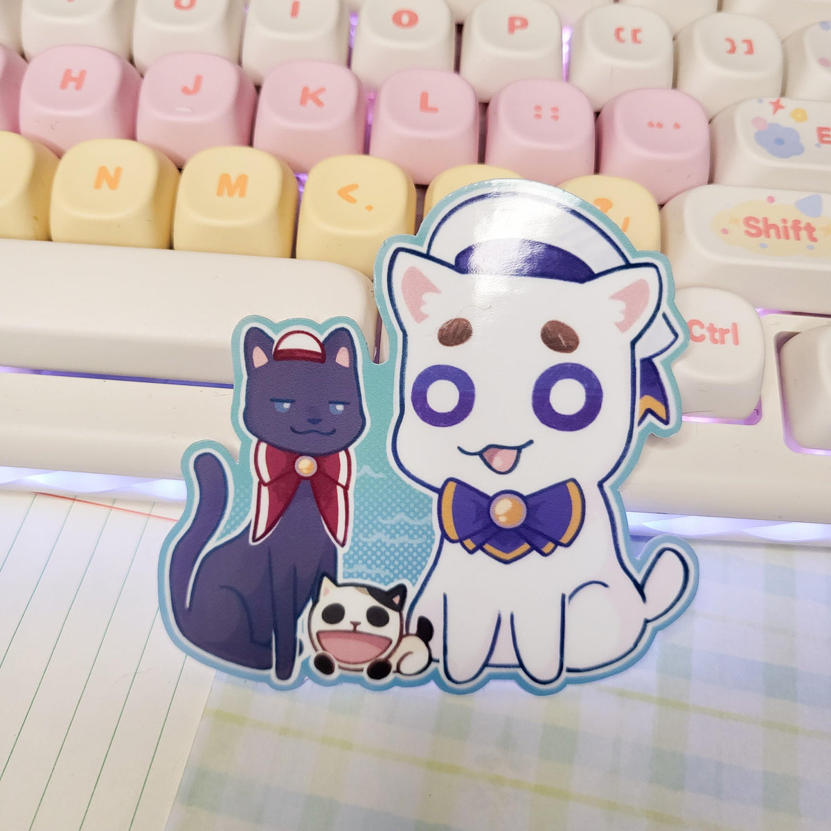 Aria anime cats || 3" cute anime sticker