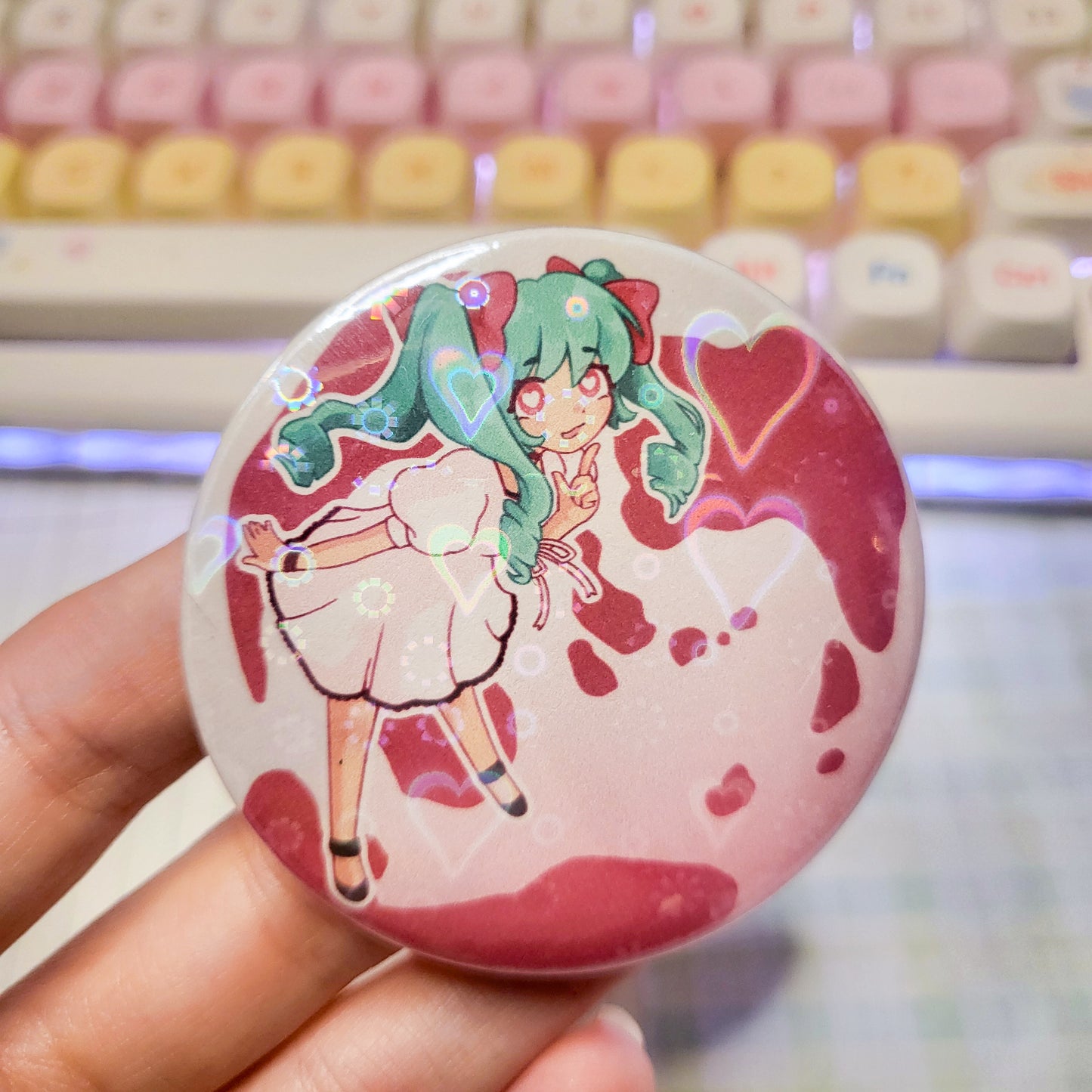 World is Mine Miku vocaloid button || 2.25" pinback button badge
