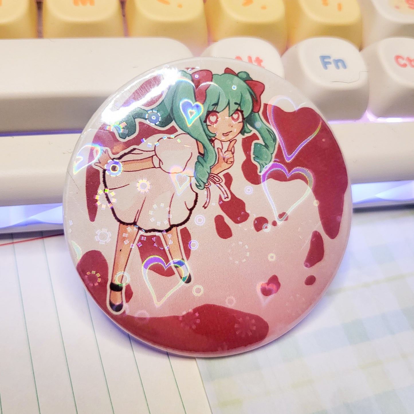 World is Mine Miku vocaloid button || 2.25" pinback button badge